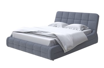 Спальная кровать Corso-6 200х200, Рогожка (Firmino Серый асфальт) в Первоуральске