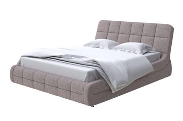 Кровать двуспальная Corso-6 200х200, Рогожка (Levis 25 Светло-коричневый) в Ревде