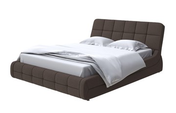 Кровать 2-спальная Corso-6 200х200, Рогожка (Savana Chocolate) в Ревде