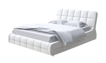 Спальная кровать Corso-6 200х200, Рогожка (Тетра Молочный) в Кушве