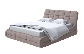 Кровать спальная Corso-6 200х200, Велюр (Scandi Cotton 24 Капучино) в Кушве