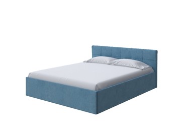 Кровать спальная Domo Plus 180х200, Велюр (Monopoly Прованский синий (792)) в Первоуральске