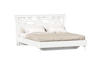 Кровать двуспальная Джулия 1800 с кроватным основанием, Белый в Екатеринбурге