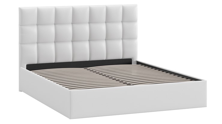 2-спальная кровать Эмбер тип 1 (Экокожа белая) в Ревде - изображение 1