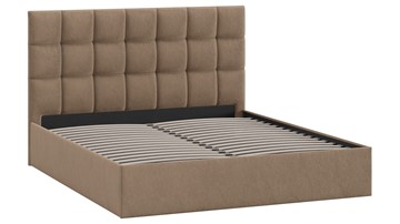 Двуспальная кровать Эмбер тип 1 (Микровелюр Wellmart Latte) в Первоуральске - предосмотр 1