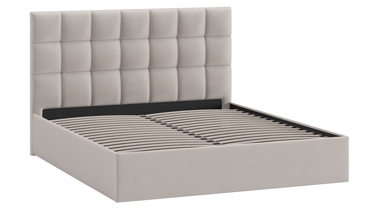 2-спальная кровать Эмбер тип 1 (Велюр Confetti Smoke) в Первоуральске - изображение 1