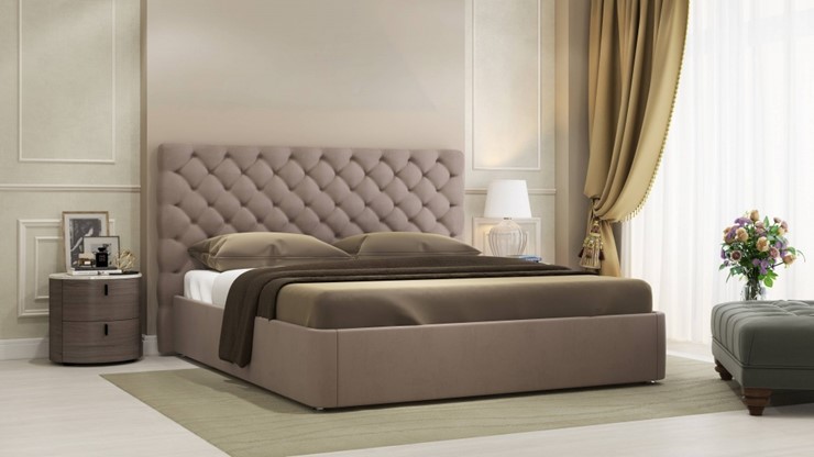 Кровать 2-спальная Эстель размер 160*200 с основанием в Екатеринбурге - изображение 5
