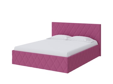 Кровать 2-спальная Fresco 180х200, Рогожка (Savana Berry (фиолетовый)) в Каменске-Уральском