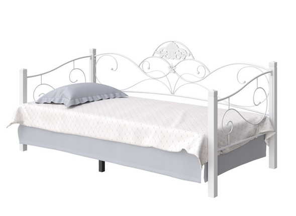 Кровать 1-спальная Garda 2R софа 90х200, белый в Первоуральске - изображение