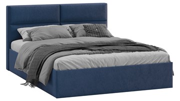Кровать спальная Глосс Тип 1 (Микровелюр Wellmart Blue) в Артемовском