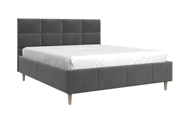 Спальная кровать Ханна 180х200 (Холодный Серый) с основанием в Асбесте