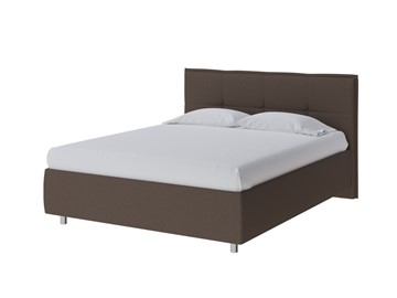 Спальная кровать Lino 180х200, Рогожка (Savana Chocolate (шоколад)) в Ревде