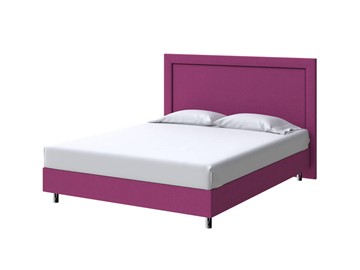 Спальная кровать London Boxspring Standart 160х200, Рогожка (Savana Berry (фиолетовый)) в Екатеринбурге - предосмотр