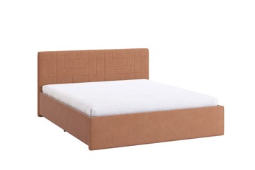 Двуспальная кровать Лора 2 1.6, персик (велюр) в Кушве