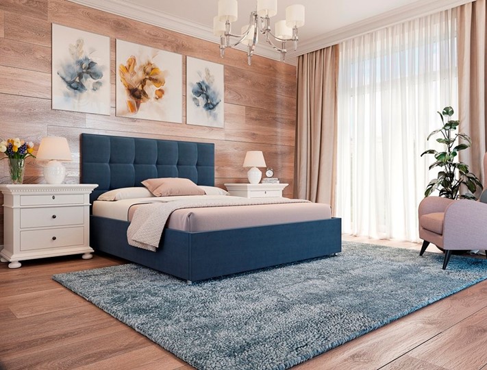 Кровать 2-спальная Люкс размер 160*200 с основанием в Екатеринбурге - изображение 3