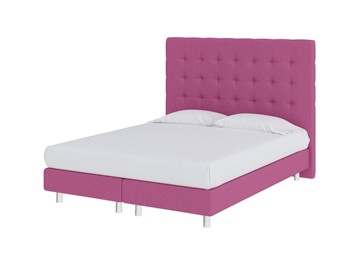 Двуспальная кровать Madrid Boxspring Elite 180х200, Рогожка (Savana Berry (фиолетовый)) в Краснотурьинске