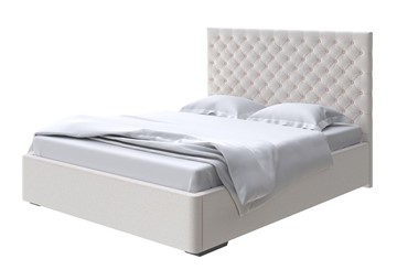 Кровать 2-спальная Modena 200x200, Велюр (Scandi Cotton 3 Лён) в Кушве
