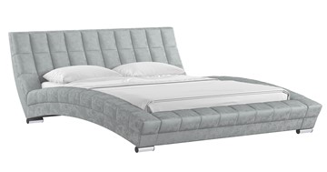 Кровать в спальню Оливия 160 арт. Дарлинг грей сандал (светло-серый) с основанием в Красноуфимске