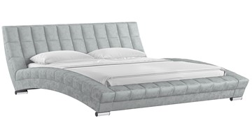 Кровать 2-спальная Оливия 180 арт. Дарлинг грей сандал (светло-серый) с основанием в Красноуфимске