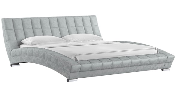 Кровать 2-спальная Оливия 180 арт. Дарлинг грей сандал (светло-серый) с основанием в Екатеринбурге - изображение