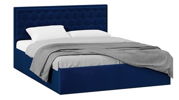 Кровать двуспальная Порто (Велюр Confetti Blue) в Краснотурьинске