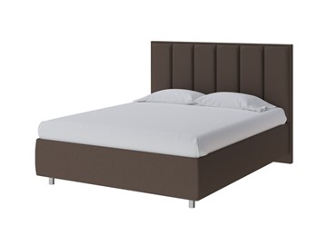 Кровать в спальню Routa 160х200, Рогожка (Savana Chocolate (шоколад)) в Ревде