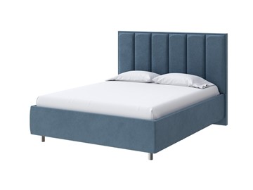 Кровать в спальню Routa 160х200, Велюр (Monopoly Прованский синий (792)) в Первоуральске