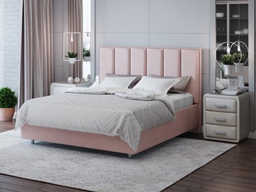 Кровать спальная Routa 180х200, Велюр (Ultra Розовый мусс) в Асбесте