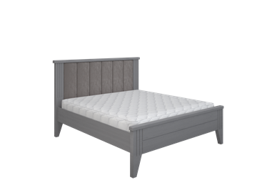 2-спальная кровать с мягкой спинкой Верона 1600, Серый в Новоуральске