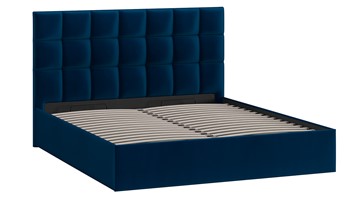 2-спальная кровать с подъемным механизмом Эмбер (Велюр Confetti Blue) в Ревде - предосмотр 1