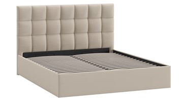2-спальная кровать с подъемным механизмом Эмбер (Велюр Confetti Cream) в Первоуральске - предосмотр 1