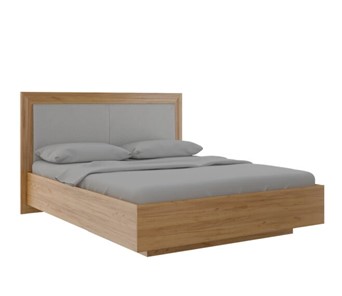 Кровать 2-спальная с подъемным механизмом Глэдис М33 (Дуб золотой) в Полевском