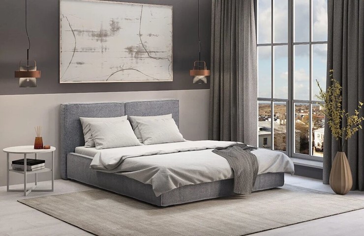 Спальная кровать с подъемным механизмом Наоми 1600 в Артемовском - изображение 6