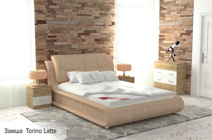 Кровать 2-спальная Сицилия 160х200 (с основанием) в Екатеринбурге - изображение 3