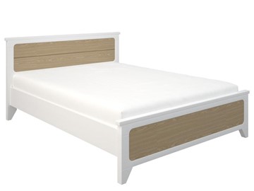 Двуспальная кровать Соня 1400, Белый/Дуб в Первоуральске