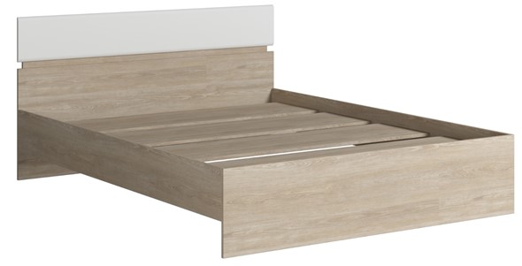 Кровать Светлана 1600, белый/дуб сонома в Ревде - изображение