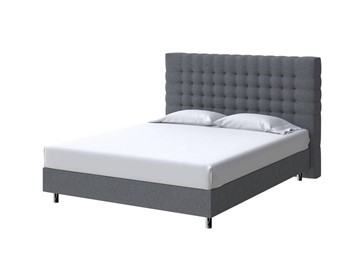 Кровать 2-спальная Tallinn Boxspring Standart 160х200, Рогожка (Savana Grey (серый)) в Краснотурьинске