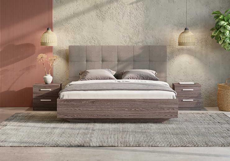 Спальная кровать Vena (ясень ориноко) 160х190 с основанием в Первоуральске - изображение 1