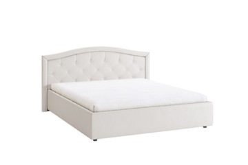 Двуспальная кровать Верона 1,6 белый (экокожа) в Тавде