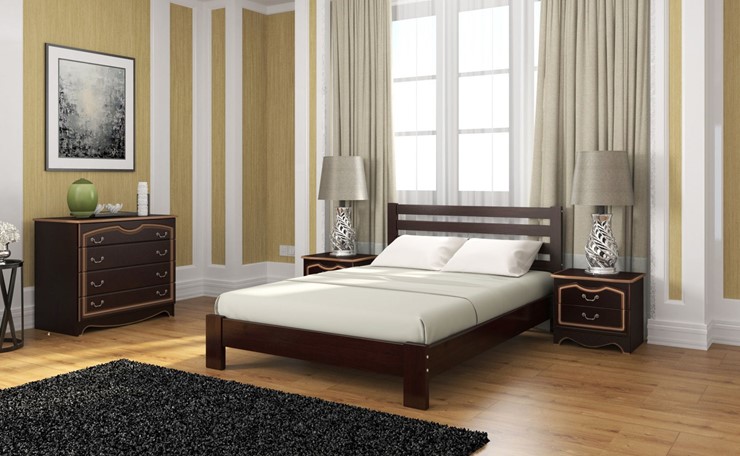 Кровать в спальню Вероника (Белый Античный) 160х200 в Красноуфимске - изображение 4