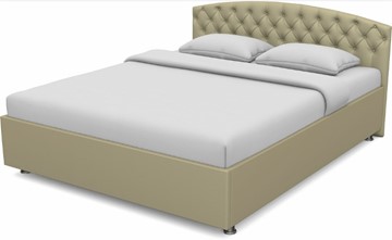 Спальная кровать Пальмира 1400 с основанием (Nitro Сream) в Красноуфимске