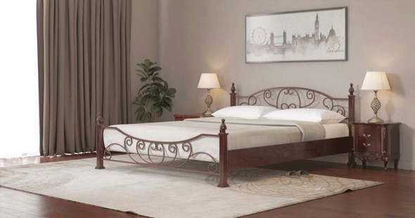 Кровать в спальню Барон 160*200 с основанием в Полевском - изображение