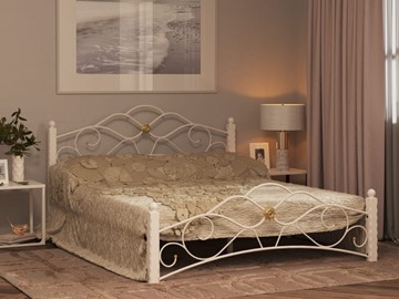 Кровать 2-спальная Гарда 3, 160х200, белая в Екатеринбурге