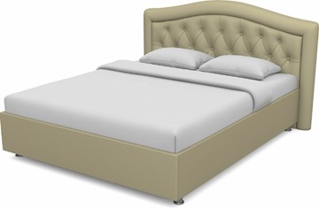 Кровать 1.5-спальная Луиза 1400 с основанием (Nitro Cream) в Каменске-Уральском