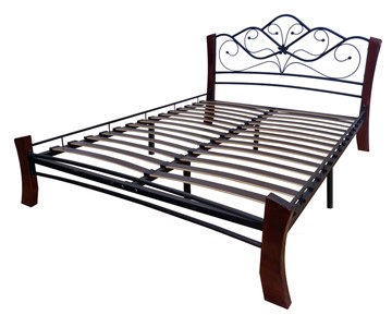 Двуспальная кровать Венера 4 Лайт, 1600, черный/шоколад в Красноуфимске - предосмотр 1