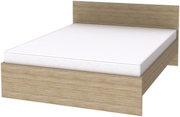Кровать в спальню K16 с основанием, цвет Дуб Сонома в Первоуральске