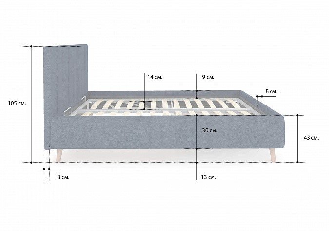 Кровать с механизмом двуспальная Alma 200х190 в Кушве - изображение 3