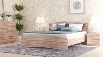 Кровать СВ-Стиль Лира, 160х200 с основанием, сонома в Ирбите