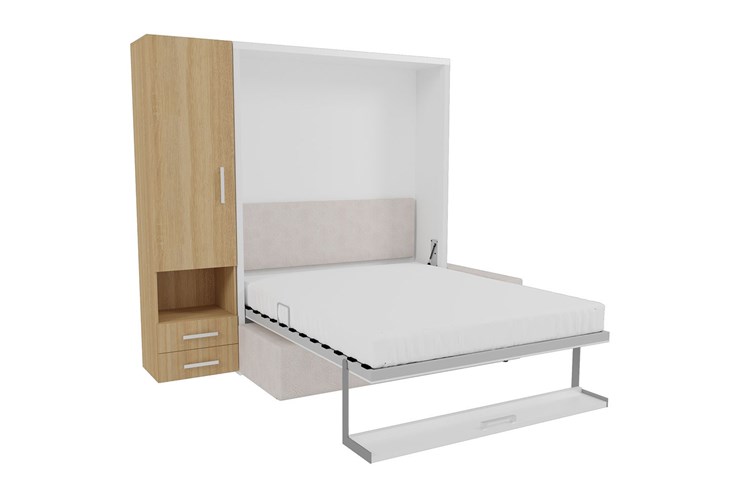 Кровать-трансформер Smart (ШЛ+К 1600+ШП), шкаф правый в Ревде - изображение 1