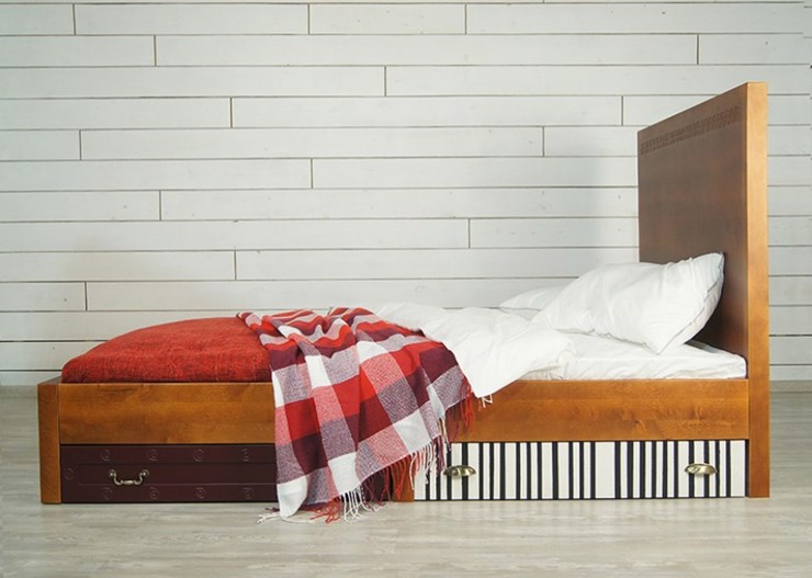 Кровать двуспальная Gouache Birch с ящиками (M10516ETG/4) в Екатеринбурге - изображение 6